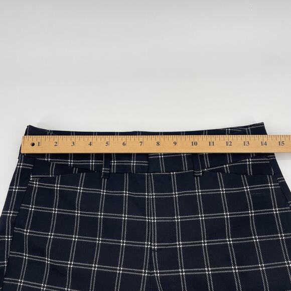 OLD NAVY Window Pane Pixie Pant Womens Size 6 Black White Tapered Dark Academia - Picture 5 of 10